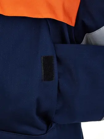 Костюм ЭНЕРГИЯ-АНТИГНУС-Б противоэнцефалитный 38,2 кал. с БР (т.синий/оранжевый)