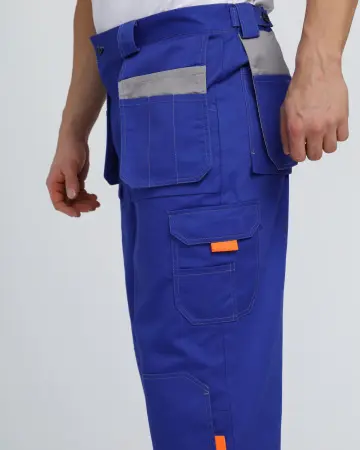 Костюм СОЮЗ-ПРОФЕССИОНАЛ-1 CH с БР (васильковый/св.серый/оранжевый)