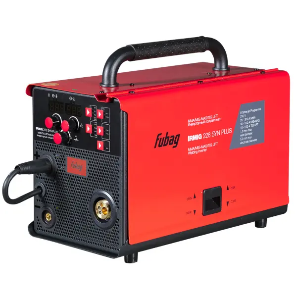 Полуавтомат FUBAG IRMIG 228 SYN PLUS+маска ХАМЕЛЕОН IR 9-13N S+сварочные краги FWGN 10R