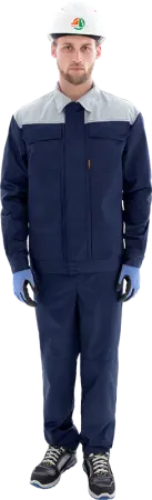 Костюм ТЕХНИК 2 с ПК (т.синий/серый)