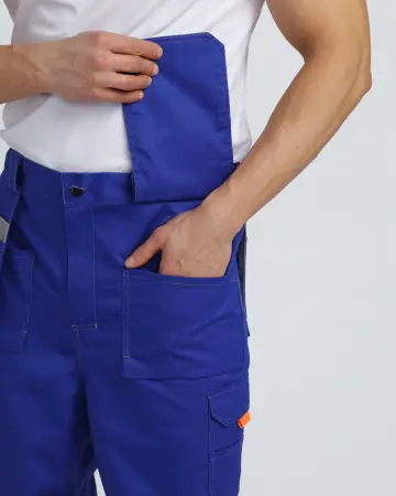 Костюм СОЮЗ-ПРОФЕССИОНАЛ-1 CH с БР (васильковый/св.серый/оранжевый)