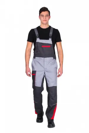 Костюм Факел NEW, п/к, т.серый/красный/св.серый