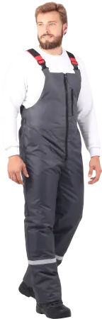 Костюм РОУД зимний с ПК (т.серый/красный)