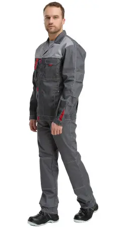 Куртка RONTA KR3080 (т.серый/св.серый)