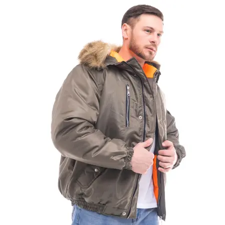 Куртка АЛЯСКА зимняя короткая (хаки)