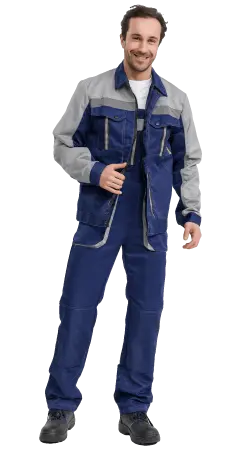 Костюм RONTA KS818 с ПК (т.синий/серый)