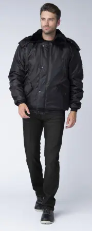 Куртка зимняя для Охранника укороченная, черный