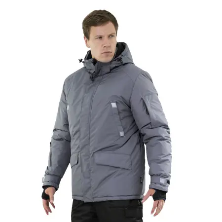 Парка Brodeks KW 204 зимняя (серый)