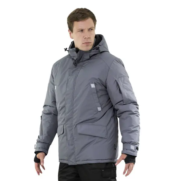 Парка Brodeks KW 204 зимняя (серый) Парка Brodeks KW 204 зимняя (серый)