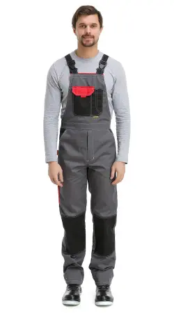 Костюм RONTA KS212 с ПК (т.серый/красный/черный)