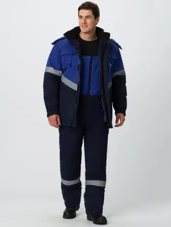 Костюм ЭКСПЕРТ-АНТИСТАТ МВО зимний с ПК (т.синий/васильковый)