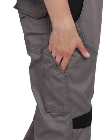 Полукомбинезон СИРИУС-ЦИТРИН (серый/черный)