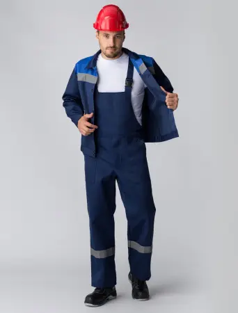 Костюм Т-2 СОП с ПК (т.синий/васильковый)