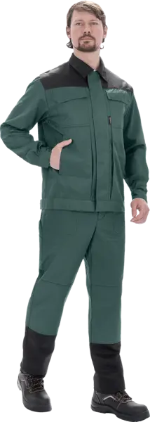 Костюм ТЕХНИК 2 с ПК (т.зеленый/черный)