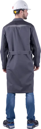 Халат ТУРБО SAFETY (серый/т.серый)
