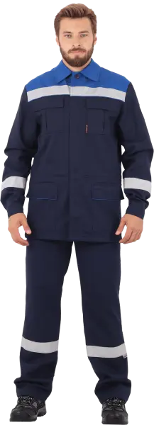 Костюм АНТИСТАТ с ПК (т.синий, васильковый)