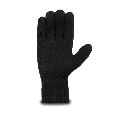 Перчатки ЛЮКС рабочие трикотажные 6-нитей 7.5 класс (черный)