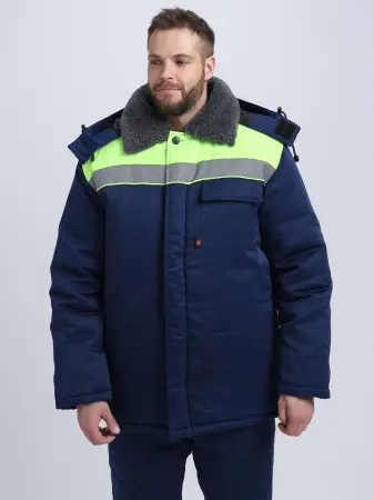 Костюм Т-УЛЬТРА СОП зимний с БР (т.синий/лимонный)