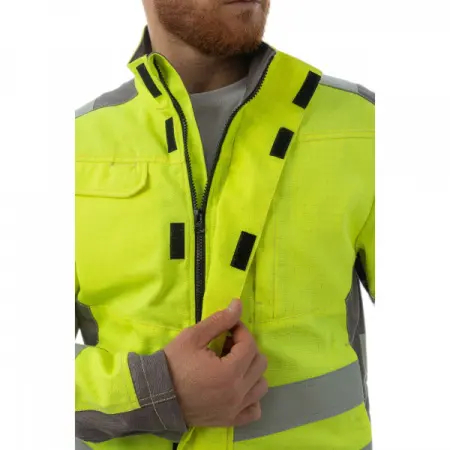 Куртка BRODEKS MS28-61 мультизащитная (желтый/серый)