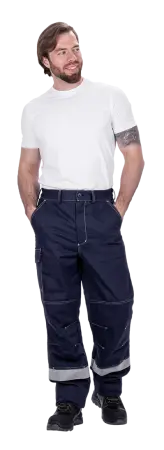 Костюм МЕГАСТАТОЙЛ NEW с БР (т.синий/серый/оранжевый)