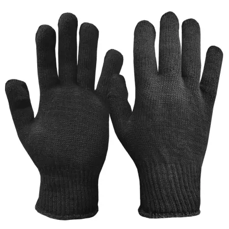 Перчатки СТАНДАРТ рабочие Х/Б с машинным оверлоком (чёрный)