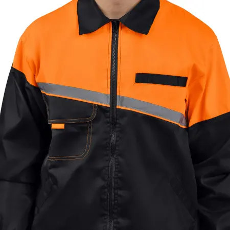 Костюм ЕНИСЕЙ с БР (черный/оранжевый)