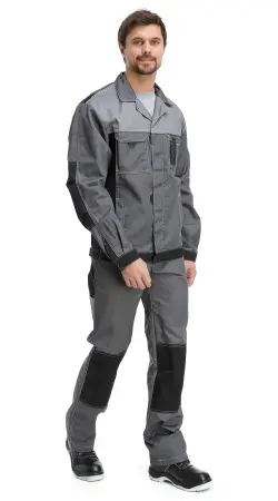 Костюм RONTA KS212 с ПК (т.серый/серый/черный)