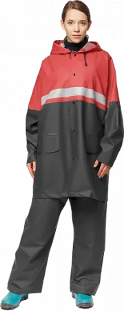 Костюм НЕПТУН влагозащитный (красный/серый)