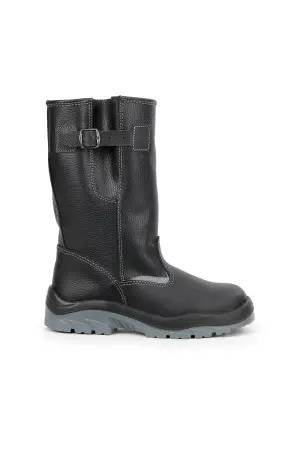 Сапоги КОМФОРТ зимние кожаные с МП (черный)