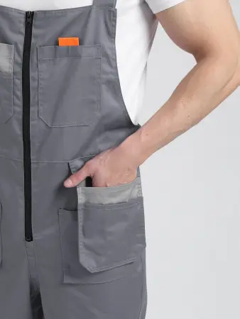 Костюм ДРАГА-2 с ПК (серый/св.серый/оранжевый)