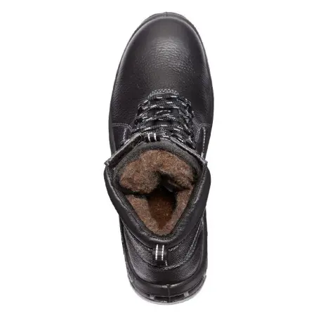 Ботинки КОРВЕТ-2 ПРО ПУ/ТПУ шерст.мех с МП (черный/серый)