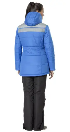 Куртка АНГАРА женская (васильковый/серый) Куртка АНГАРА женская (васильковый/серый)