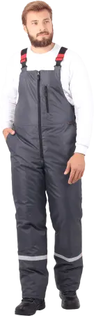 Костюм РОУД зимний с ПК (т.серый/красный)