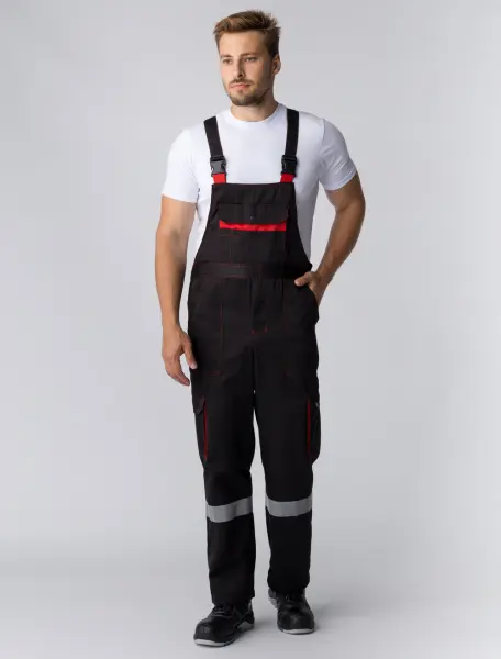 Костюм НЕЙЧ-2 СОП с капюшоном с ПК (черный/красный)