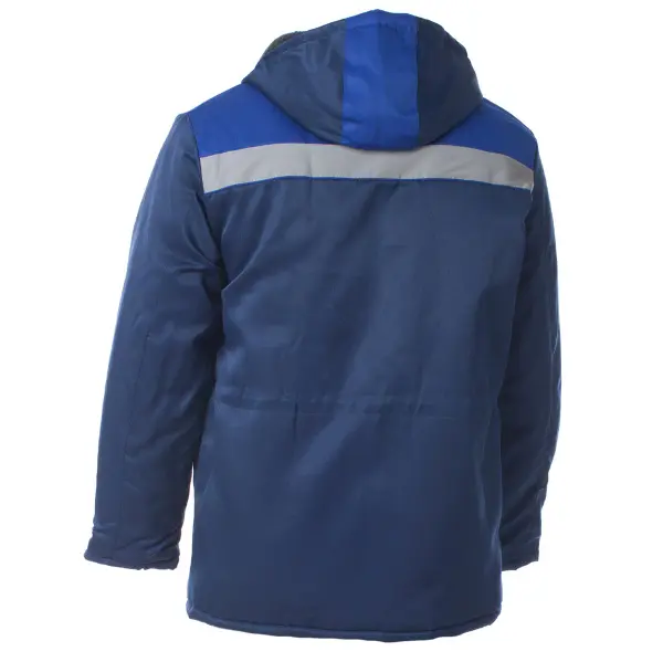 Куртка БРИГАДИР зимняя с манжетами с СОП (т.синий/васильковый)