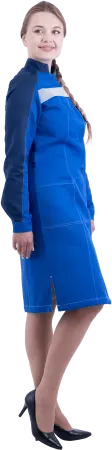 Халат РОУД женский (василек/т.синий)