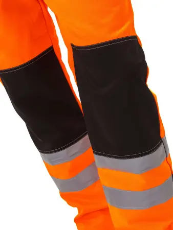 Костюм ПРОТЕКТ-ЛЮКС сигнальный с ПК (оранжевый/черный)
