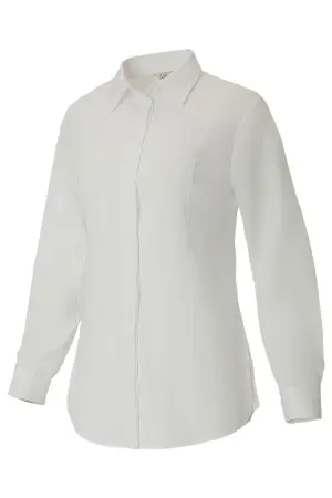 Рубашка КОТПРОФИ КЛАССИК (KOTPROFI CLASSIC) женская удлинённая (белый)