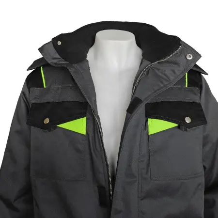 Костюм КОРВЕТ зимний с БР (т.серый/черный/лимон)