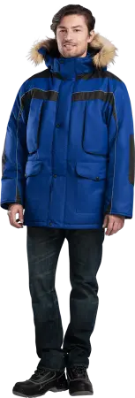 Куртка ДИКСОН зимняя (василёк/чёрный)