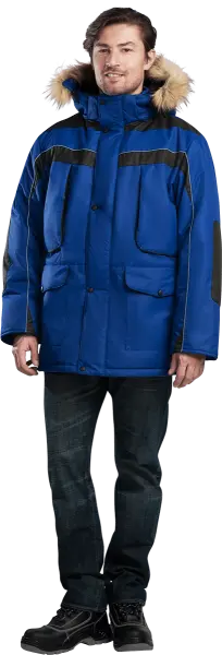 Куртка ДИКСОН зимняя (василёк/чёрный)