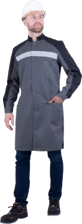 Халат РОУД (серый/черный)