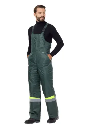 Костюм КОМФОРТ зимний с ПК (т.зеленый/неоновый)