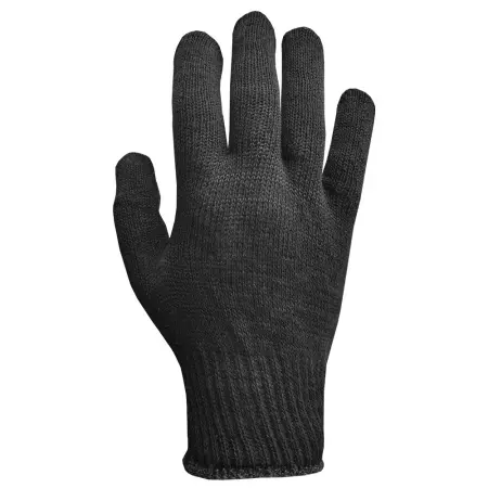 Перчатки СТАНДАРТ рабочие Х/Б с машинным оверлоком (чёрный)