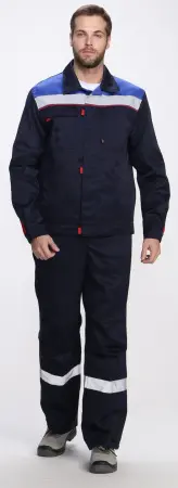 Костюм ФАВОРИТ-2 СОП IMP усиленный с ПК (т.синий/васильковый/красный)