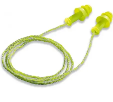 Беруши UVEX ВИСПЕР ПЛЮС многоразовые со шнурком в картонной упаковке (лайм)