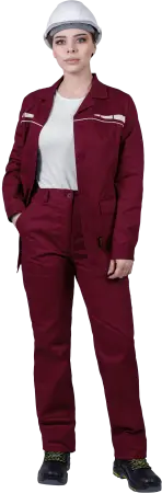 Костюм ОПЕРАТОР женский с БР (бордовый)