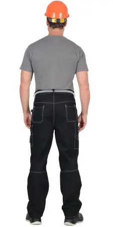 Брюки СИРИУС-ПРЕСТИЖ кант СВМ (черный)