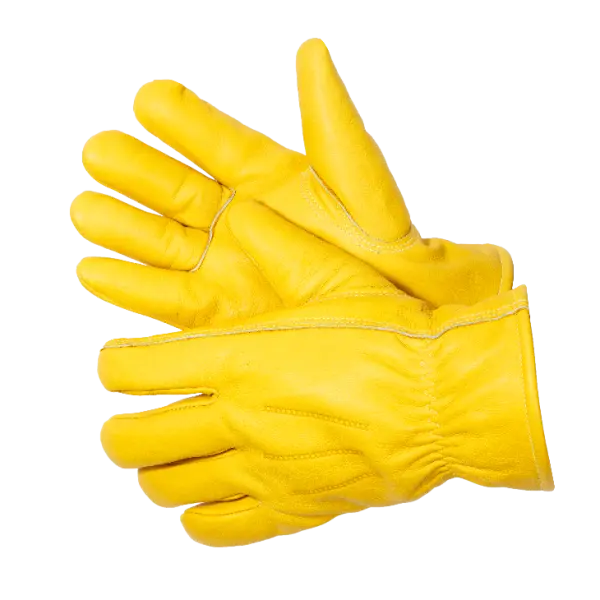 Перчатки FORCE GOLD ZIMA цельнокожаные утепленные (желтый)