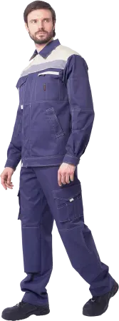 Костюм ДОКЕР с ПК (т.синий/бежевый)